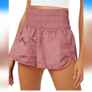 High Waisted Athletic Shorts Elastic Casual Summer Running Shorts Quick Dry Gym